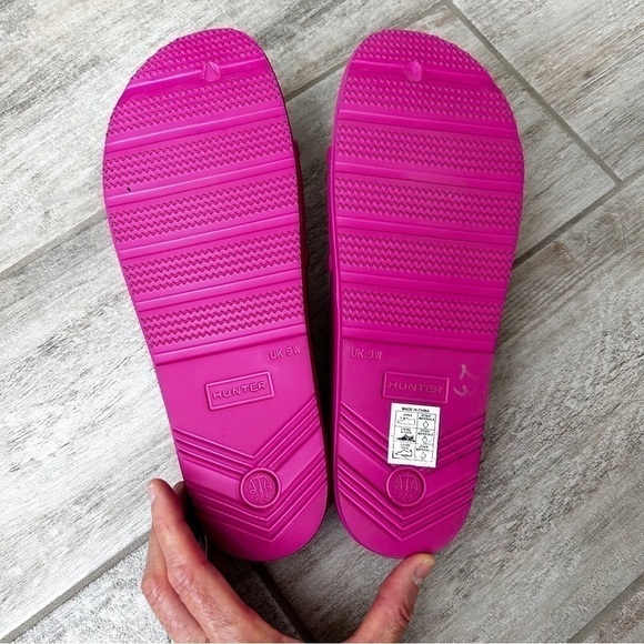Hunter Original Lightweight Moulded Slide Sandals Fuchsia Pink - Picture 6 of 7